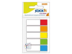 ZAKŁADKI INDEKSUJĄCE STICK N 45X12MM 5 KOLORÓW