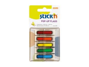 ZAKŁADKI INDEKSUJĄCE STICK N 45X12MM 5 KOLORÓW STRZAŁKI W PODAJNIKU