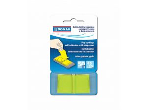 ZAKŁADKI INDEKSUJĄCE DONAU 25X45MM PP ŻÓŁTE 50 SZT.
