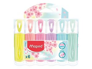 ZAKREŚLACZ MAPED FLUO PEPS PASTEL 6SZT.