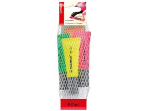 ZAKREŚLACZ STABILO NEON MIX KOLORÓW 4 SZT. 72/4-1