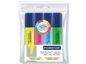 ZAKREŚLACZ STAEDTLER TEXTSURFER 364 MIX KOLORÓW 4 SZT.