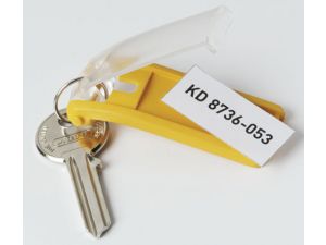 ZAWIESZKA DO KLUCZY DURABLE ŻÓŁTA 6 SZT.