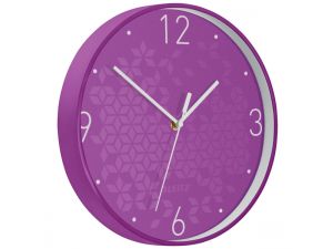 ZEGAR ŚCIENNY LEITZ WOW FIOLETOWY