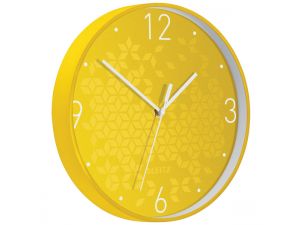 ZEGAR ŚCIENNY LEITZ WOW ŻÓŁTY