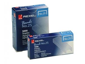 ZSZYWKI REXEL BAMBI 1500 SZT. NO.25 4MM